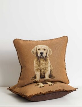 interjero detale, suo,auksinis retriveris terjeras , stilinga interjero detale, dovanos ideja, ranku darbo preke, lietuviska preke